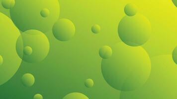 Green and yellow abstract circle gradient modern graphic background vector