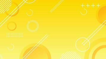 Yellow dynamic abstract composition gradient background vector