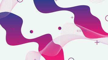 White red and purple gradient dynamic fluid shapes abstract background vector