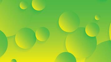 Green and yellow abstract circle gradient modern graphic background vector