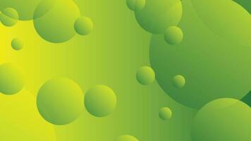 Green and yellow abstract circle gradient modern graphic background vector