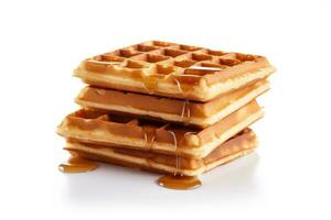 delicious waffles ready to eat advertising food photography AI Generated photo