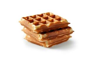 delicious waffles ready to eat advertising food photography AI Generated photo