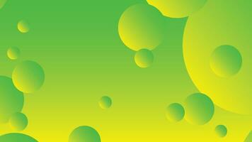 Green and yellow abstract circle gradient modern graphic background vector