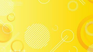 Yellow dynamic abstract composition gradient background vector