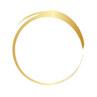 Golden circle for wedding ornament png