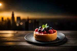 the best cheesecake in the world. AI-Generated photo