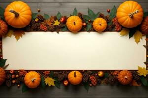 Elegant Thanksgiving Stock Photo, Autumn Patterns, AI Generated photo