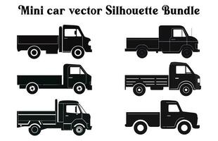 Vector Car Silhouettes Bundle, Set of Car vector silhouette Clipart