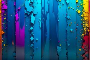 Dazzling 4K Wallpaper, Abstract Color Explosion, AI Generated photo