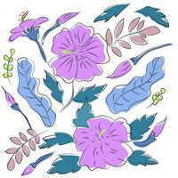 Floral Decorative Line art vector