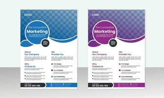 Creative Corporate and Business Flyer Brochure Template Design, abstract business flyer, and vector template design.