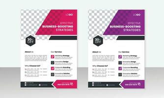 Creative Corporate and Business Flyer Brochure Template Design, abstract business flyer, and vector template design.
