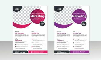 Creative Corporate and Business Flyer Brochure Template Design, abstract business flyer, and vector template design.