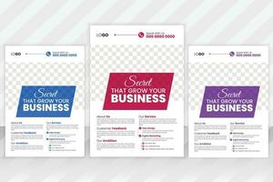 Creative Corporate and Business Flyer Brochure Template Design, abstract business flyer, and vector template design.