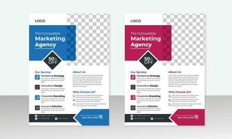 Creative Corporate and Business Flyer Brochure Template Design, abstract business flyer, and vector template design.