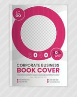 Vector corporate book cover design template and annual report design template