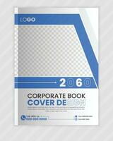 Vector corporate book cover design template and annual report design template