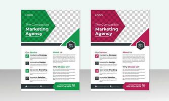 Creative Corporate and Business Flyer Brochure Template Design, abstract business flyer, and vector template design.