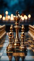 Chess battles inspire ingenious concepts and innovative strategic ideas  Vertical Mobile Wallpaper AI Generated 31596802 Stock Photo at Vecteezy