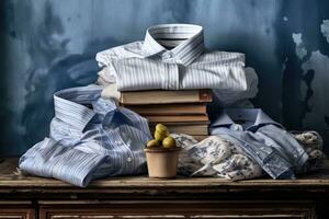 stock photo of a fashion still life with different style AI Generated