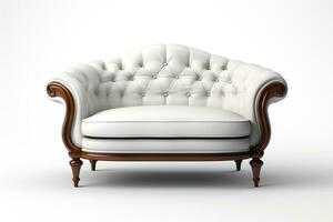 vintage sofa as modern furniture decoration ai generated photo