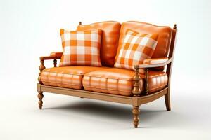 vintage sofa as modern furniture decoration ai generated photo