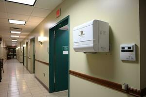 corner of the house where the Hand dryer is located professional advertising photography AI Generated photo