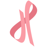 Pink ribbon breast cancer awareness symbol png