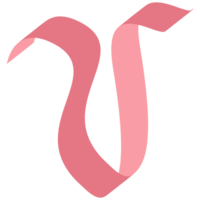 Pink ribbon breast cancer awareness symbol png