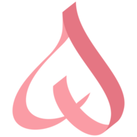 Pink ribbon breast cancer awareness symbol png