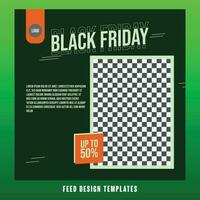 Black Friday Social Media Post Promotion Template vector