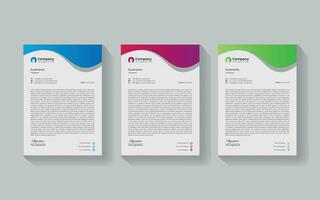 Vector Modern Simple Unique Medical New Minimalist Elegant Corporate Letterhead Design in Professional Style.