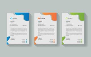 Vector Modern Simple Unique Medical New Minimalist Elegant Corporate Letterhead Design in Professional Style.