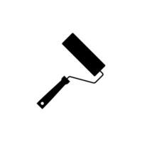 Paint Roller Silhouette, can use for Logo Gram, Pictogram, Apps, Art Illustration, Website or Graphic Design Element. Vector Illustration