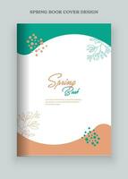 spring book cover design vector