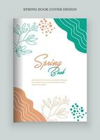 primavera libro cubrir diseño vector