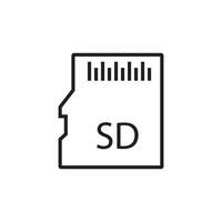 sd card icon vector