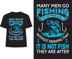 diseño de camiseta de pesca vector