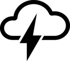 thunder icon design vector