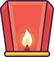 kongming latern icon design vector