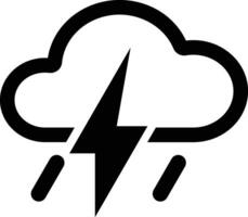 thunderstorm icon design vector