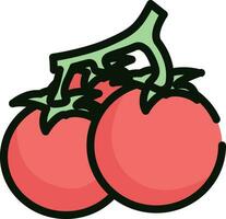 Cereza Tomates icono diseño vector