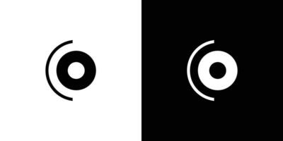 modern and unique letter CO initials logo design vector