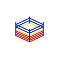 boxing ring icon vector design templates