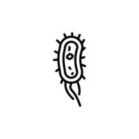 bacteria icon vector design templates