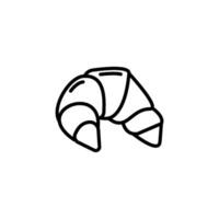 croissant icon vector design templates