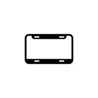 blank license plate icon vector design templates