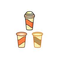 paper cup icon design vector templates