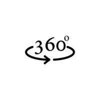 360 degree icon vector design templates